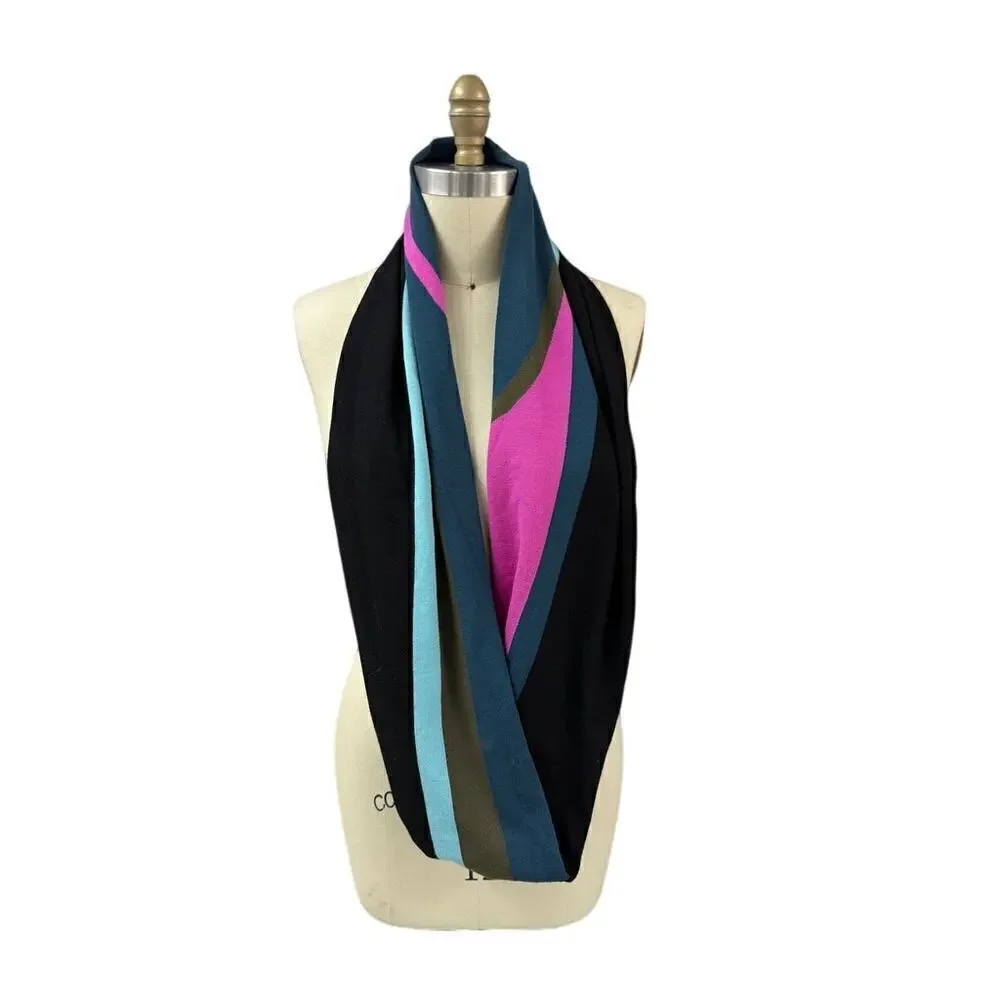 Carlisle Multicolor Poly Blend Infinity Twist Scarf Poly Viscose